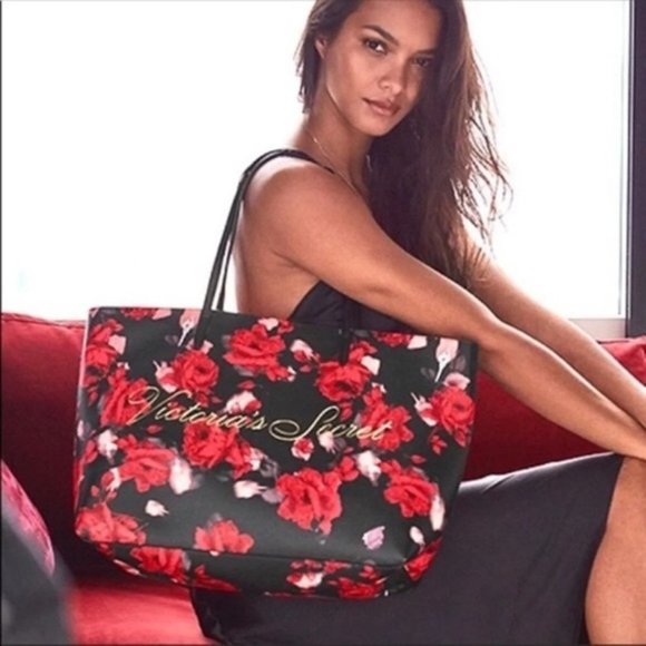 floral victoria secret bag